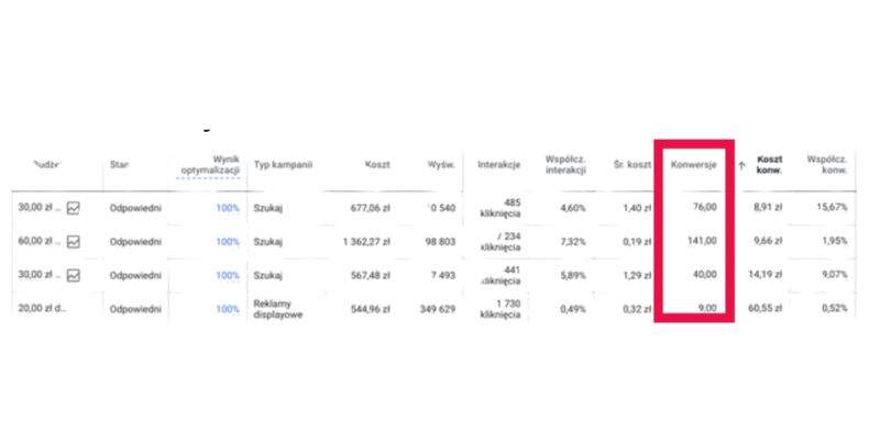 Google Ads ile kosztuje